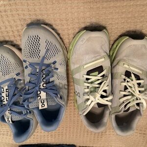 On Running Women's Athletic Shoes - Blue and Green
